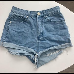 princess polly denim shorts